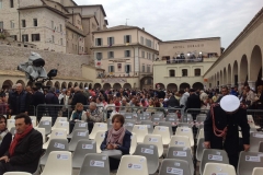 Massimo Bertoldo fonico evento Incontro Papa ad Assisi 2013 _4