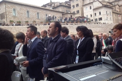 Massimo Bertoldo fonico evento Incontro Papa ad Assisi 2013 _6